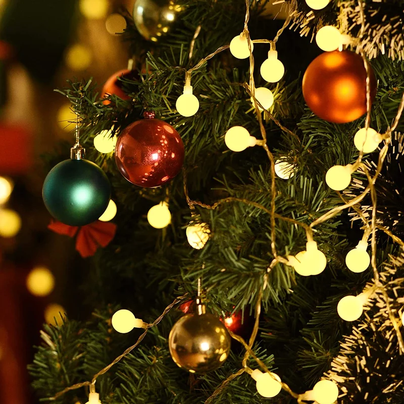 Led String Lights Led Lights String Lights 12M USB/Battery Power LED Ball Garland Fairy Outdoor Home Christmas Holiday Wedding Party Decoration