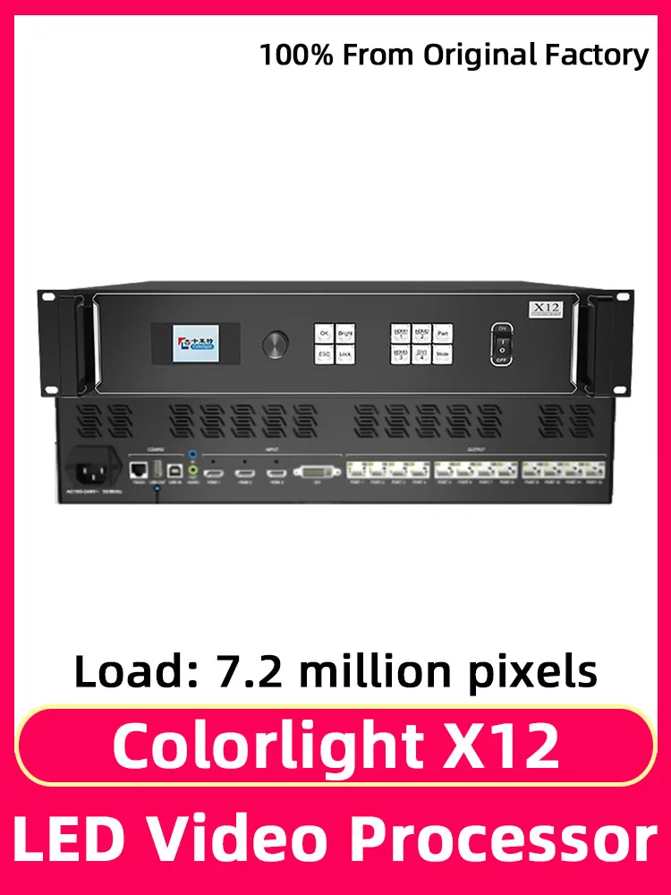 Colorlight X12 Full Color Rgb Module Noleggio Schermo Video Wall Controller Schermo Di Visualizzazione A Led Processore Video Supporta Dvi Hdmi
