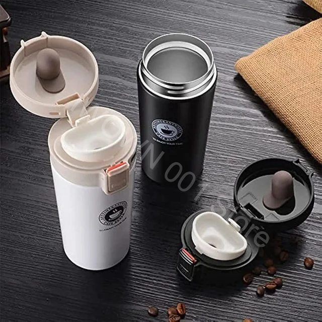 380ml Thermal Mug Double Wall 304 Stainless Steel Coffee Cup Tea Vacuum Flask Thermos Water Bottle Leak-proof Thermos Mug Coffee 3