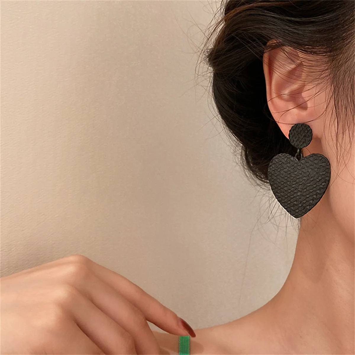 Vintage Punk Flower Drop Earrings For Women Exaggerated Gothic Geometric Butterfly Heart Wings Earring Party Jewelry Drop Earrings
