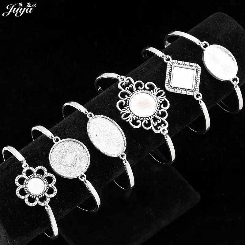 10 Pezzi Base Per Braccialetti Cabochon In Acciaio Inox 12mm - Supporti Vuoti Per Creare Gioielli Fai Da Te - Foto 4