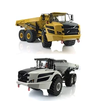 XDRC 1/14 RC Metal Hydraulic 6*6 Articulated Truck A40G Dumper Model Motor ESC Lights Adult Toy Birthday Gift TH18405-SMT8 1