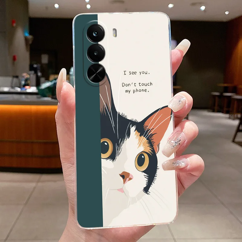 Cute Cool Dragon Transparent Soft Silicone Back Cover Case
