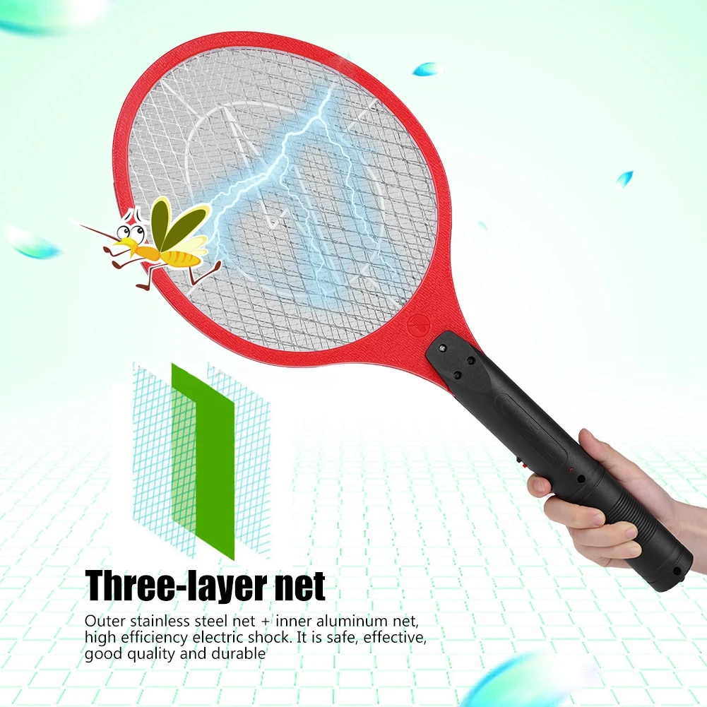 Cordless Rechargeable Electric Fly Mosquito Swatter Bug Zapper Racket Insects Killer Electric Bug Swatter Electric Fly Swatter