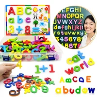 24-76pcs EVA Foam Magnetic Alphabet Letters Learning Spelling Counting Set Refrigerator Stickers Educational Toys For Toddlers 2
