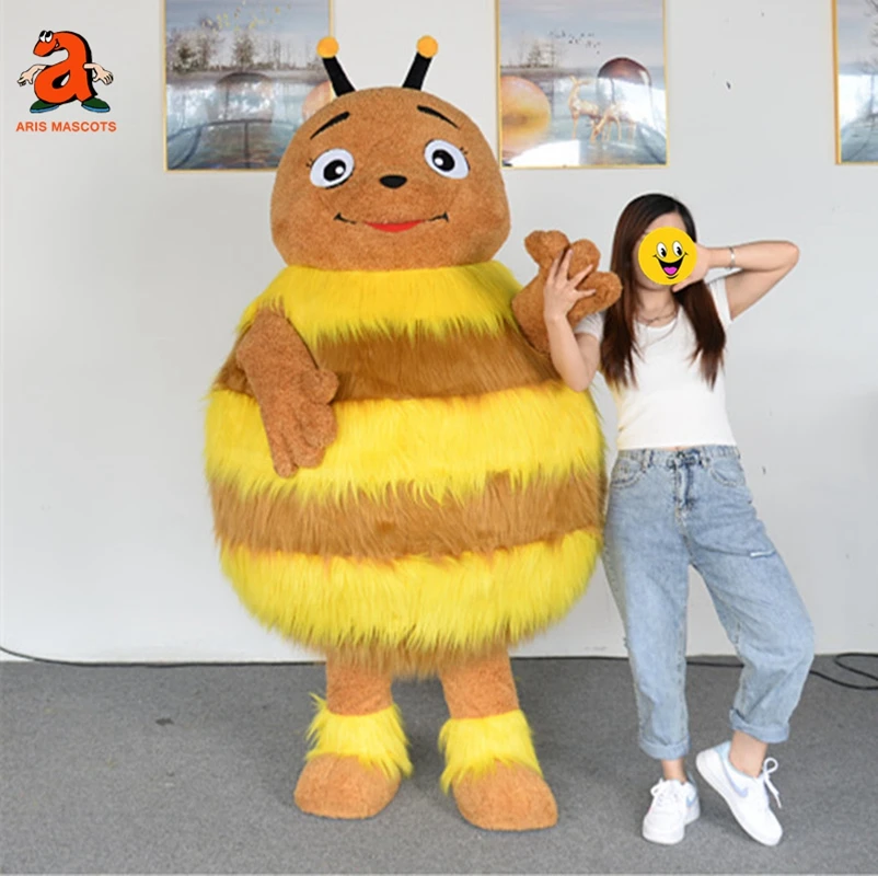 Inflatable Bee Costume Adult Funny Insect Cosplay Suit Fluffy Walking