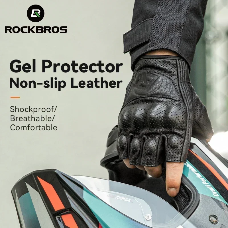 ROCKBROS Bicycle Men Women Gel Protector Tactical Motorcycle Gloves Sport Short Bike Gloves Breathable Half Finger