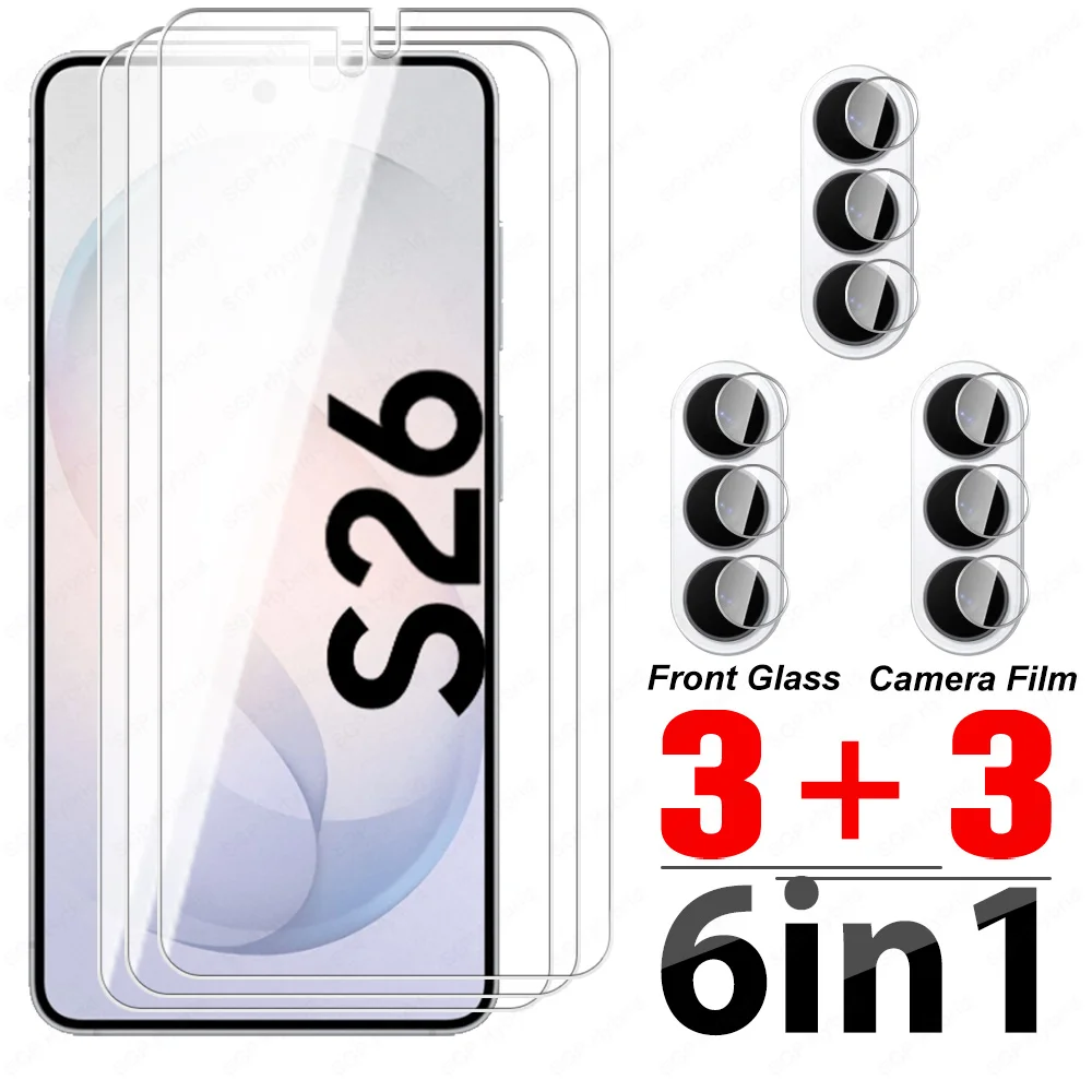 6-in-1 Unlock Tempered Glass Screen Protector with Camera Film