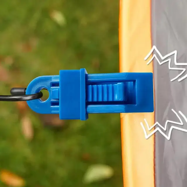 Tarp Bilincsek Újrahasznosítható Abs Sátor Klipek Könnyű Vászon Hordozható Ponyvabilincs A Kempinghez Napellenzők Autófedeleihez - Image 3
