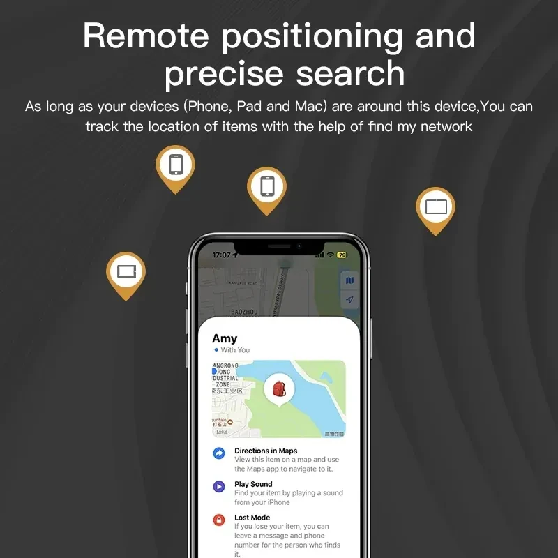 Gps Tracker Gps Locator Anti Lost Tracker Bluetooth Tracker Bluetooth Gps Tracker Gps Car Tracker Bluetooth Finder GPS Smart Air Tag Mini Smart Tracker Bluetooth Tag Child Finder Pet Car Lost Tracker For Apple IOS System Find My APP