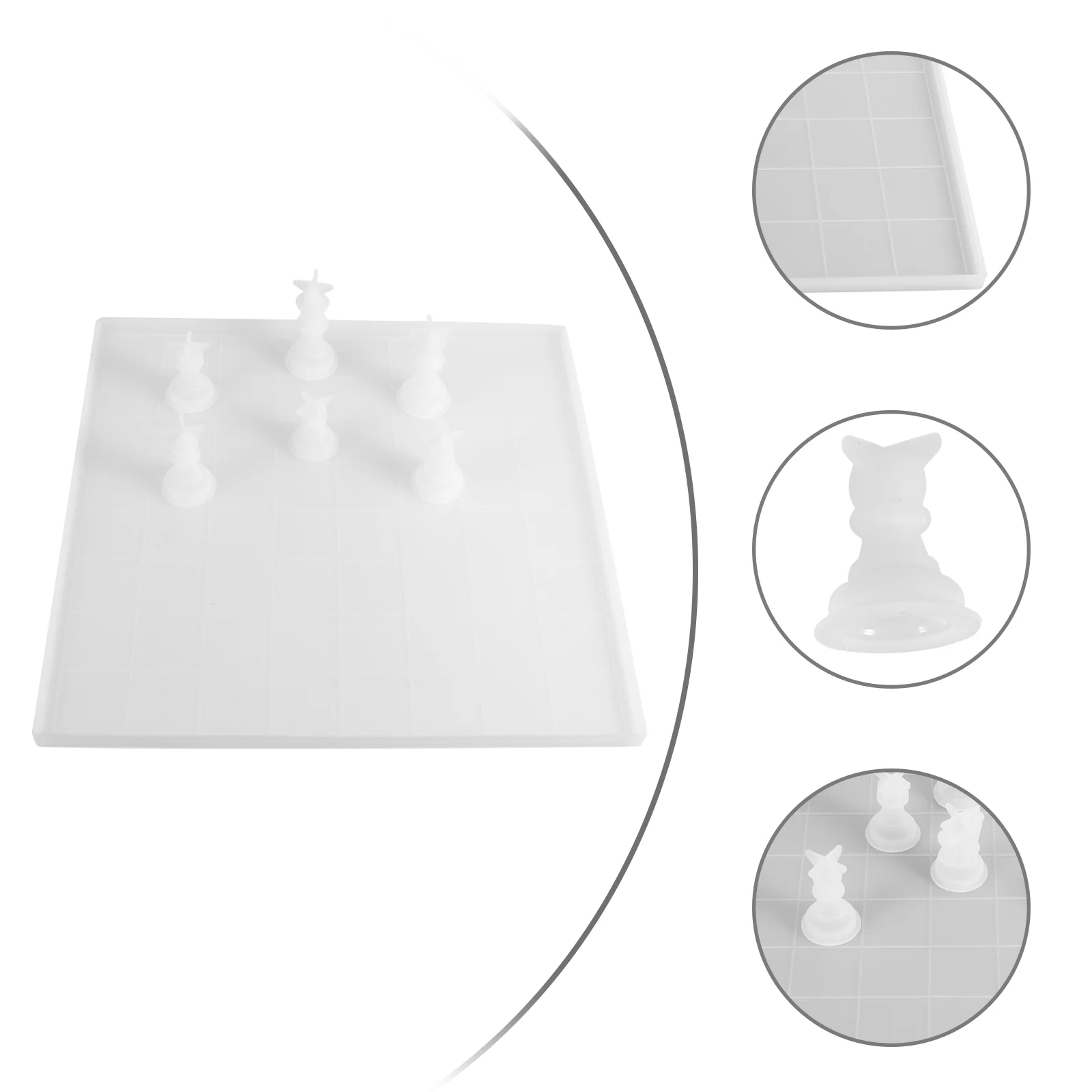 

Chess Mold Molds Resin Simple DIY Handmade Piece Manual Silica Gel Creative Crystal Epoxy