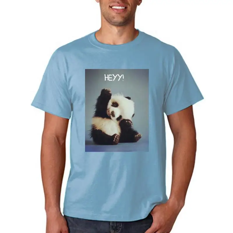 Tumblr Blogger T Shirt Hommes Femmes Unisexe 1028 Joli bébé panda bear Hey 