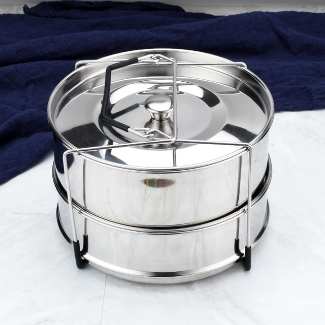 Instant Pot Insert Pans, 2 Tier for 6 Qt / 8 Qt Pressure Cookers