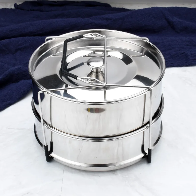 Stackable Steamer Insert Pan for Instant Pot 3-Tier Stainless Steel Steamer  Basket for Cooking