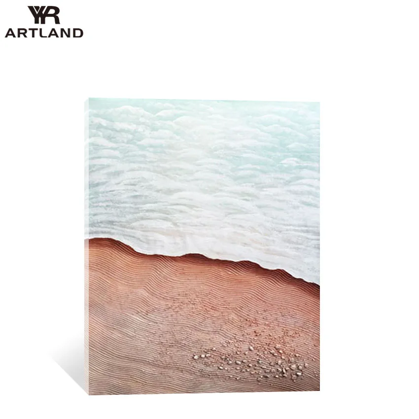 

Abstract Sea Beach Landscape Wall Poster For Interior Decor Handmade Canvas Oil Painting Artwork Picture For Living Room Proch