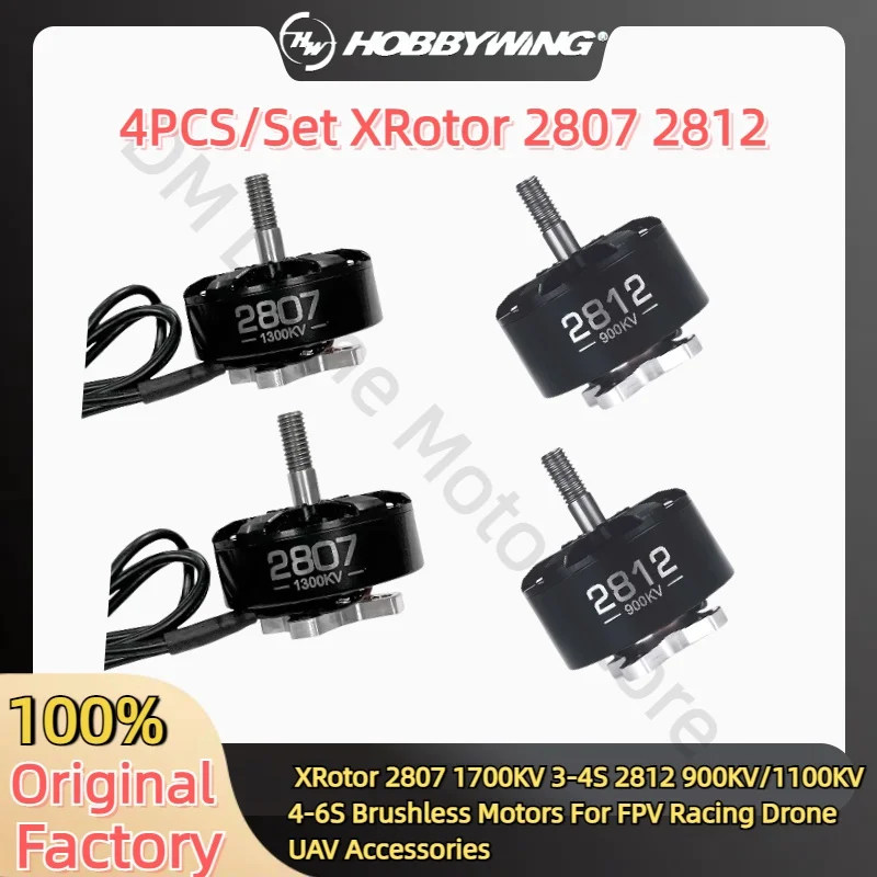 Hobbywing X-Rotor 2812 1100KV/900KV 2807 1300KV Moteur Brushless FPV Drone