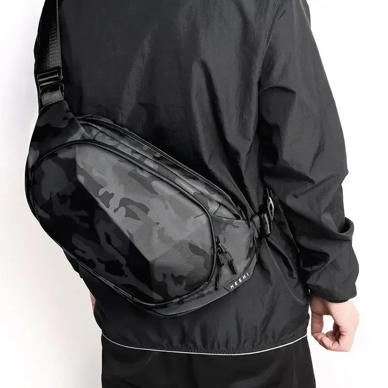 Waterproof Men's Shoulder Bag with USB Port for Travel