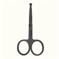 Precision Stainless Steel Scissors For Beard & Facial Hair - Safe Rounded Tip, Ideal For Men & Women 2