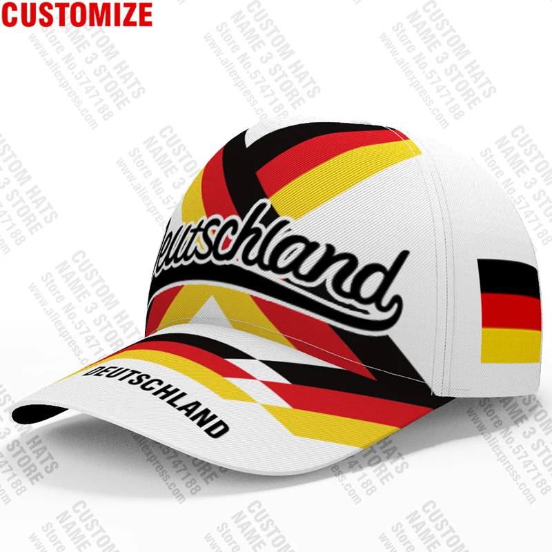 German Eagle Germany Deutschland Country Black Baseball Hat Cap 3D embroidered 