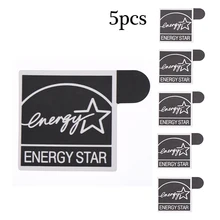 5 Pcs New Black ENERGY STAR Label Stickers ThinkPad Energy Star Logo LOGO Stickers Laptop Decorative Stickers
