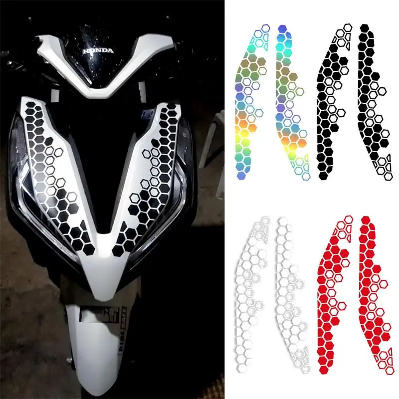 

Reflective Decals Bike Honeycomb Stickers Multipurpose Design Durable Self Adhesive Graphics Decals Universal for Car Trucks