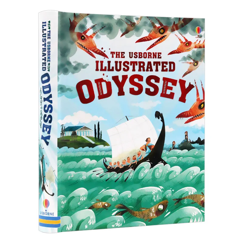 

Иллюстрированная Одиссея Usborne, детские книги на английском языке для детей 9, 10, 11, 12 лет, волшебные сказочные рассказы 9781409598930