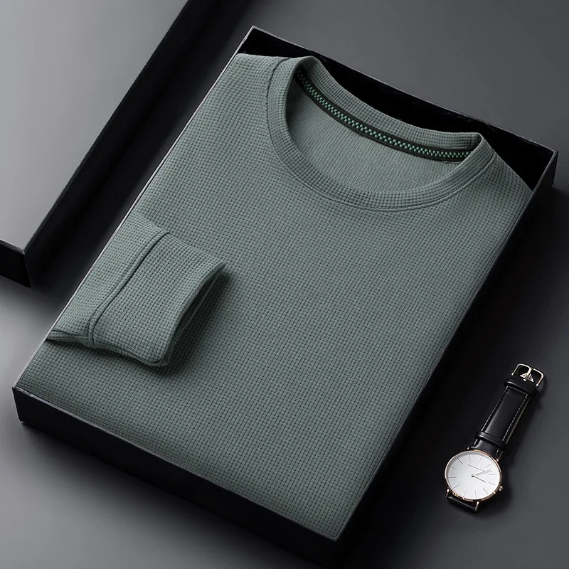 PlatiNum Men's Casual Waffle T-shirt quality construction