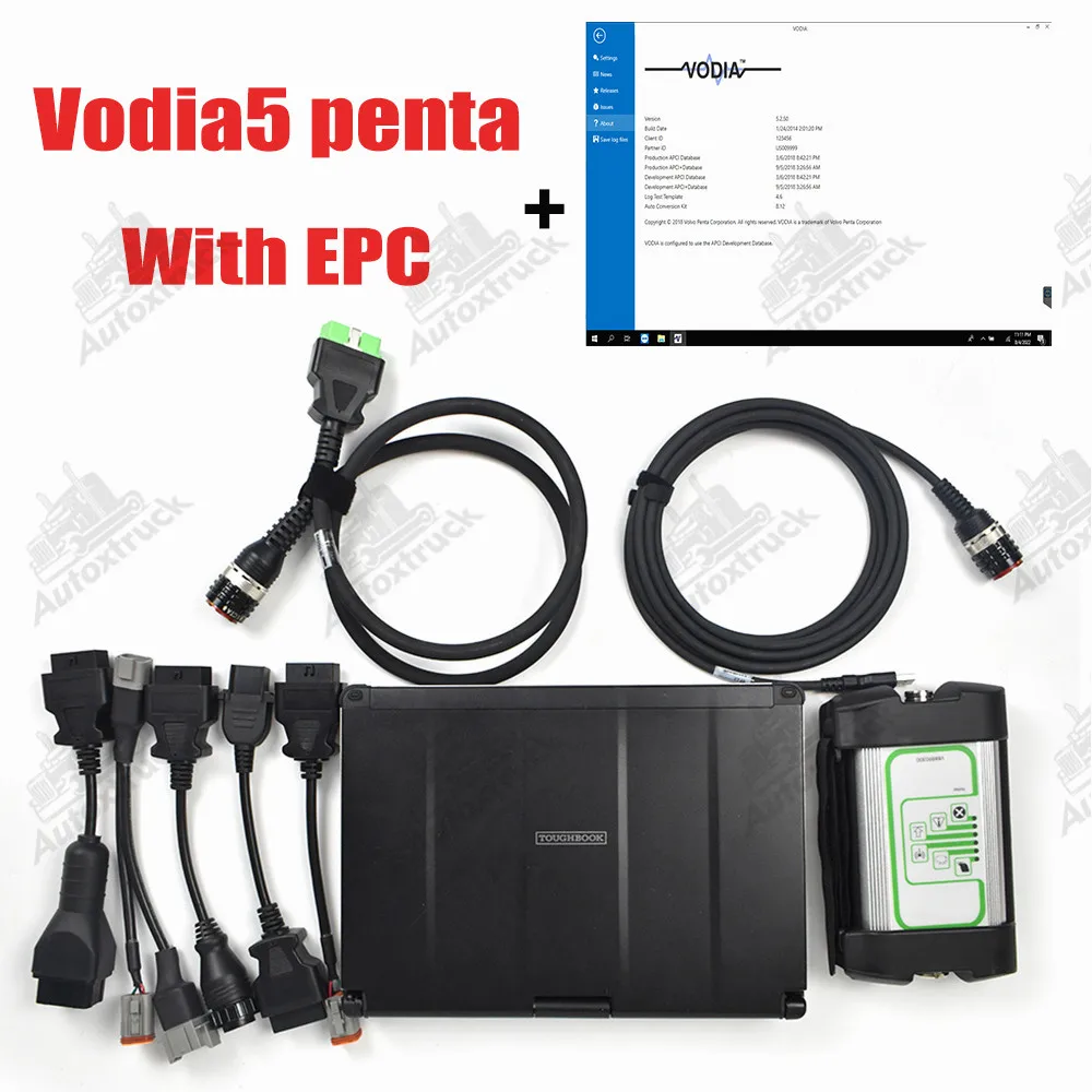 

Инструмент для диагностики двигателя Vodia5 для Volvo Penta Marine Industrial, Penta EPC Vodia с ноутбуком CFC2