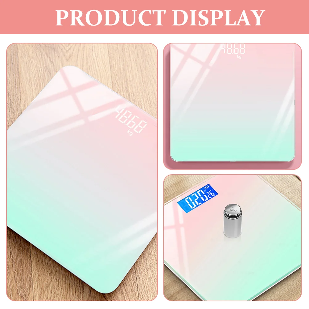 Baby Scale for Body Weight Fat Digital Scales Newborn Grams Tempered Glass Bathroom Weighing