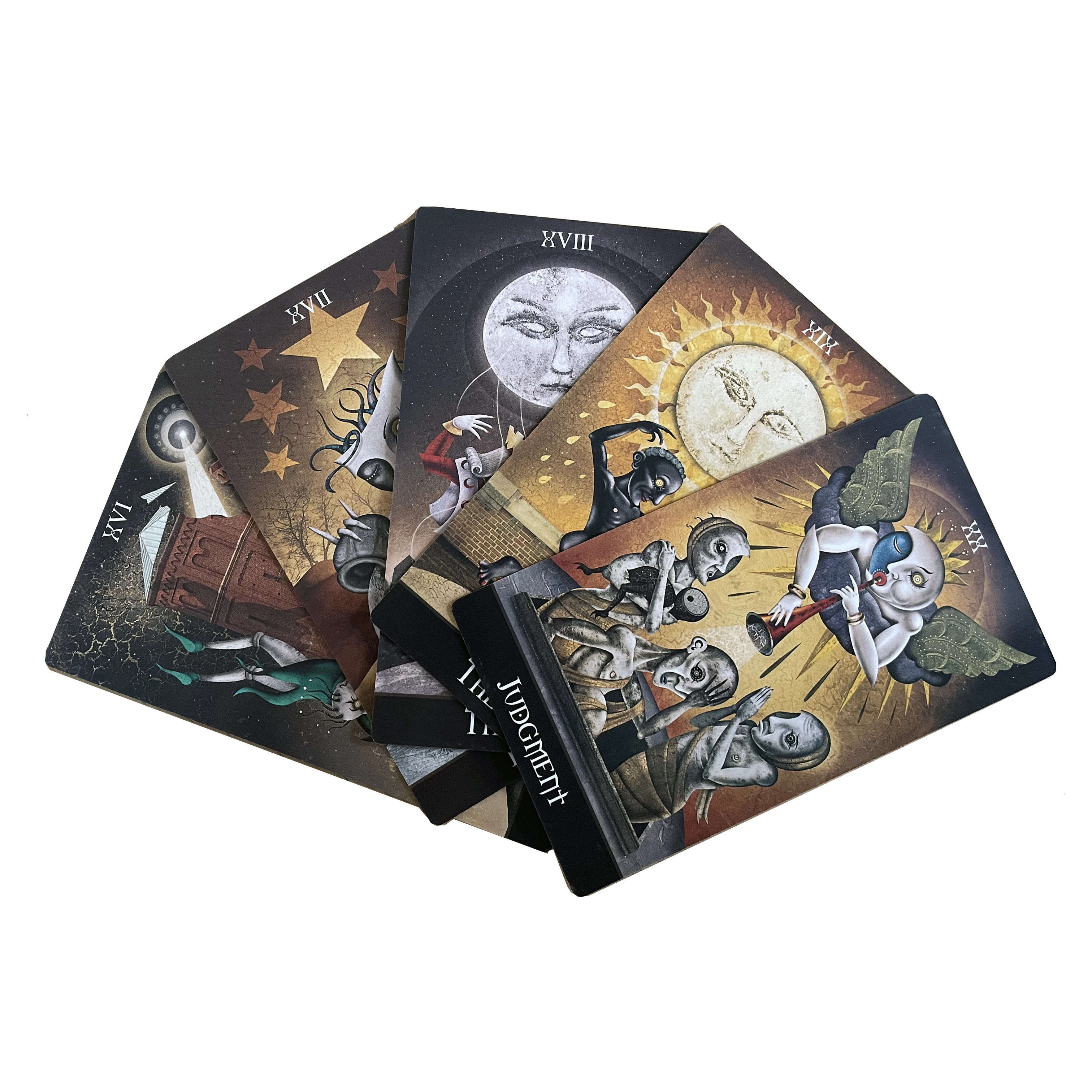 

De viant moon Tarot card deck for beginners，Home entertainment, board games, 78 deck cards, essential for outdoor activities.