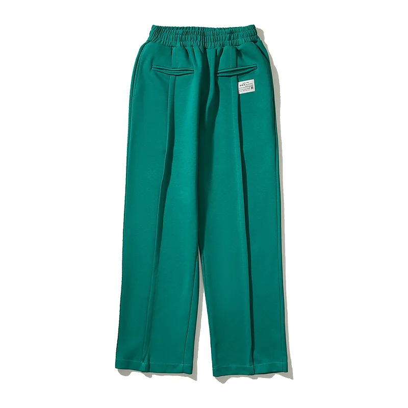 

New High 2022 Men Classic striped Green Comfortable Sports Hip hop street Embroidered Lotus Casual Pants Sweatpants Parkour #12