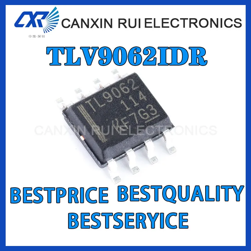 

100% new origina TLV9062IDR TLV9062 SOP-8 SMD integrated IC op amp chip
