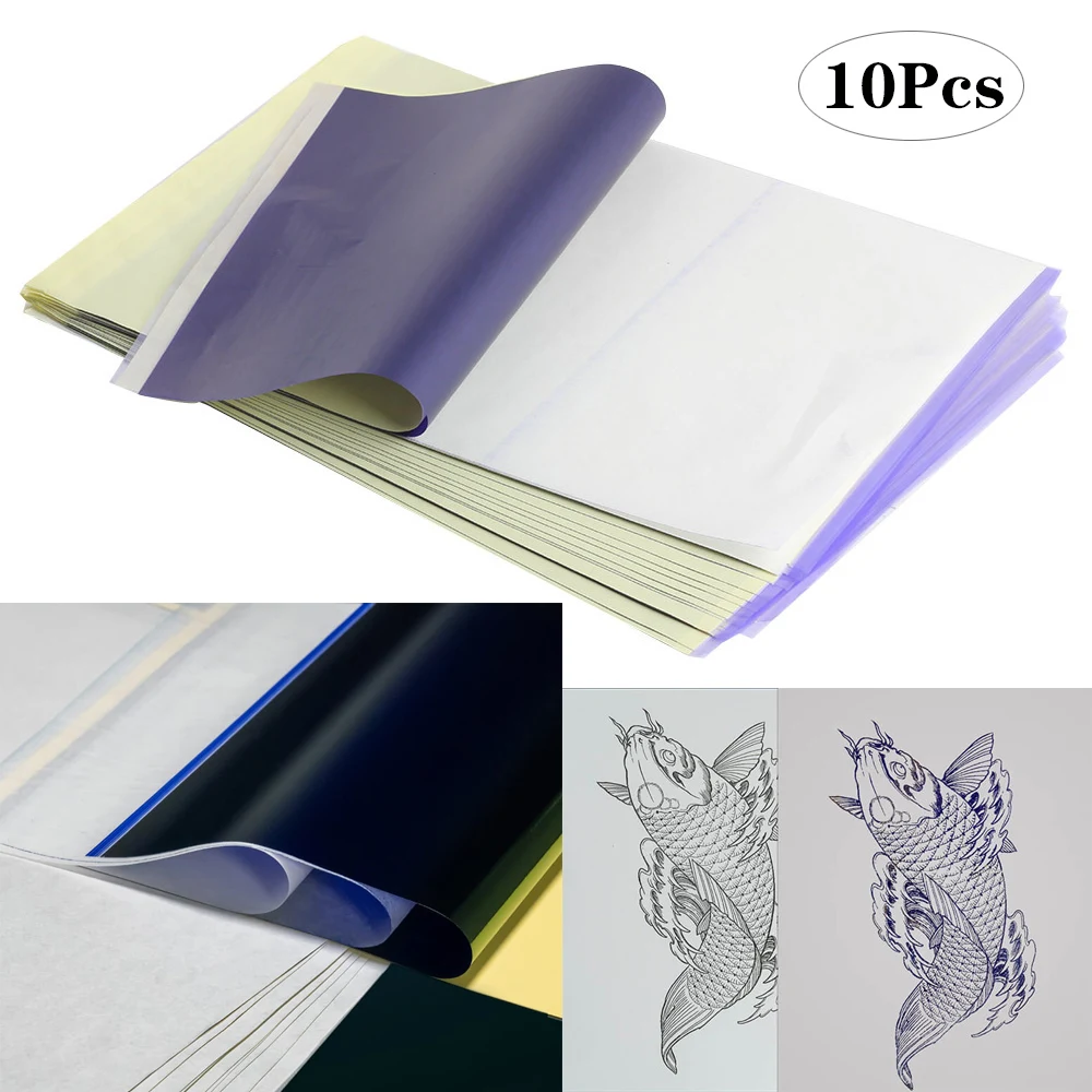 Tattoo Transfer Paper A4 Size Spirit Master Tatoo Paper Thermal Stencil  Carbon Copier Paper For Tattoo 100PCS