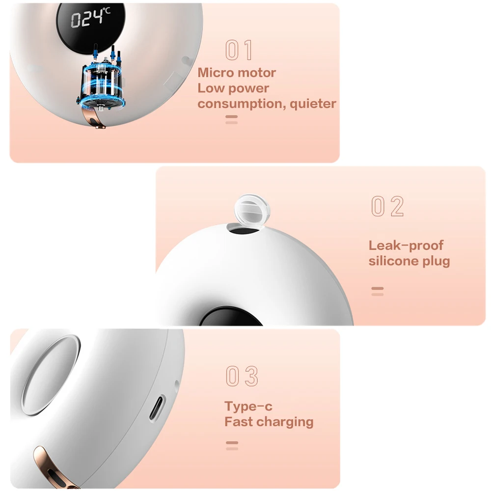 Distributore automatico di sapone in schiuma ricaricabile USB Touchless Temperatura Display digitale Montaggio a parete Disinfettante liquido Sensore a infrarossi_voghion.com