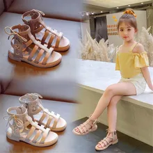 

Summer Fashion Roman Children Sandals High-top Kids Girls Gladiator Sandals Toddler Baby Shoes High Quality Baby Booties