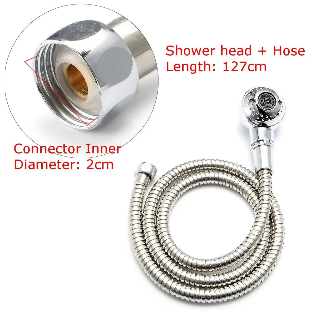Beauty Salon Shampoo Bowl 127cm Beauty Salon Shampoo Bowl Sink Hot & Cold Faucet Spray Hose Repalcement