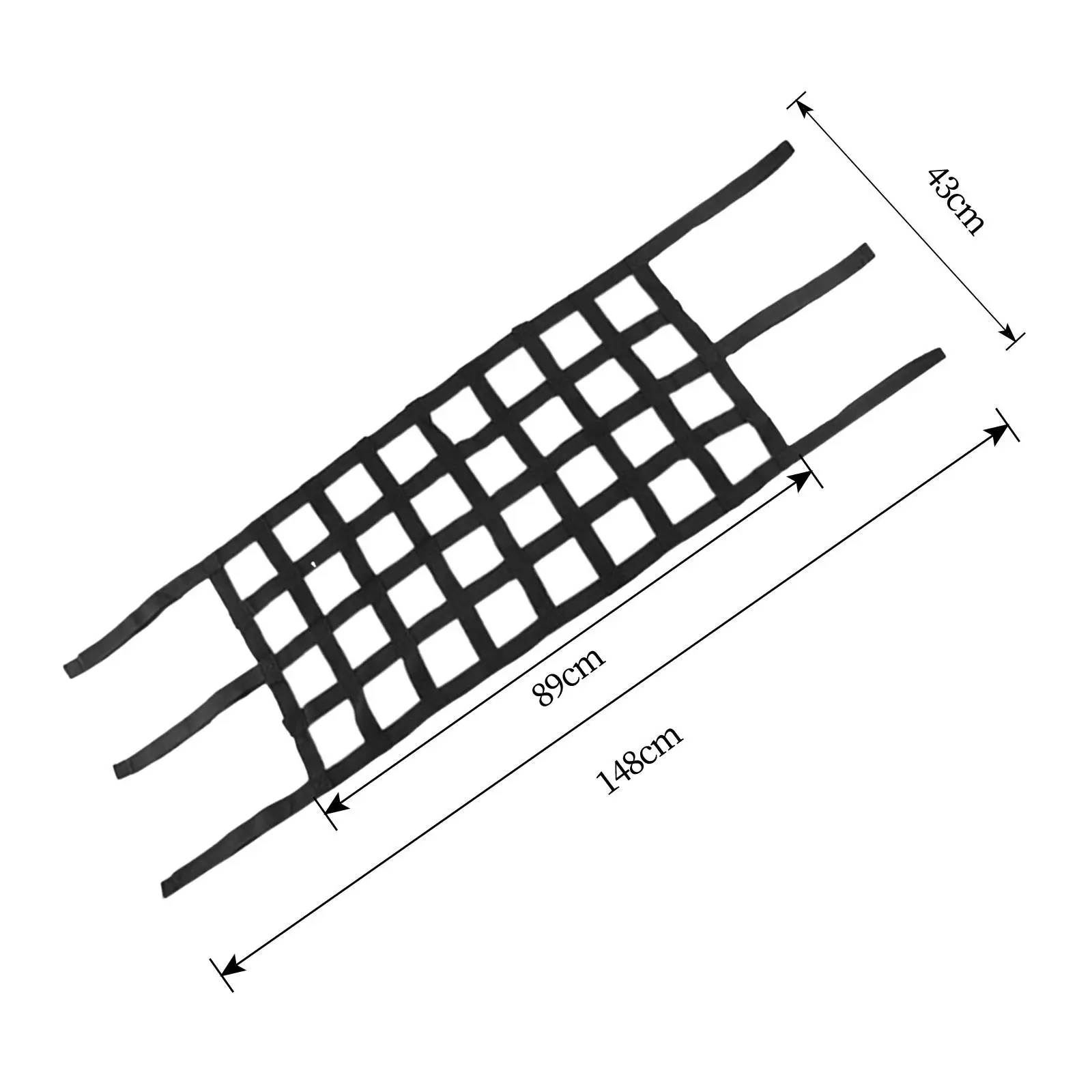 내구성 있는 메쉬 카고 네트 고무 자동차 루프 수납함 해먹 SUV 트럭 적재함 야외 여행용