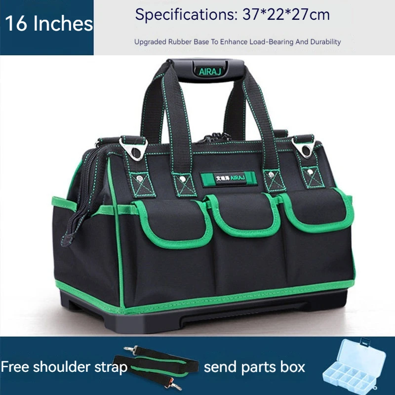 

16-20Inch Electrician Bag Tool Organizers Portable Multi Pocket Waterproof Tool Kit Function Cloth Bag 1680D Oxford Tool Bag