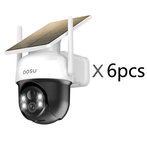 Renewed AOSU 2/4/6/8pcs 3MP Solar Camera 5000mAh Battery Two-way Audio Security Camera Wireless Solar Panel PTZ CCTV Camera - Image 8