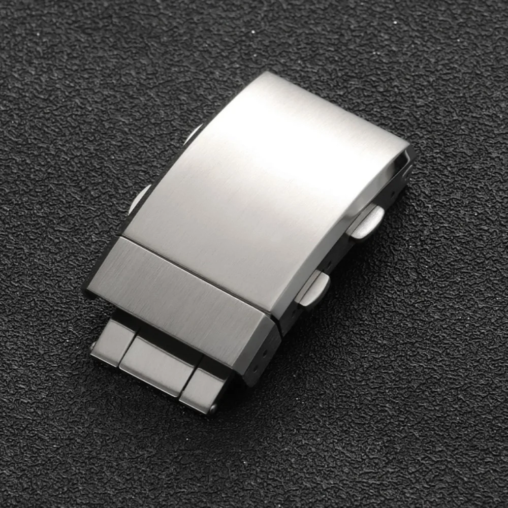 Stainless Steel Brushed Folding Safety Adjustable Watch Buckle Clasp