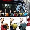 One Piece Anime Car Stickers Cartoon Luffy Joe Bassolo Back Car Rear Window Scratch Stickers Reflective Waterproof Stickers 1