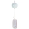 Ceramic Wind Chime Japanese Style Decor Bell Car Pendant Praying Window Blue Ornaments 1