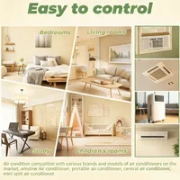 Télécommande universelle portable Mrsvi Q58 Mini pour climatiseur, compatible avec toutes les grandes marques et modèles de climatiseurs. 2