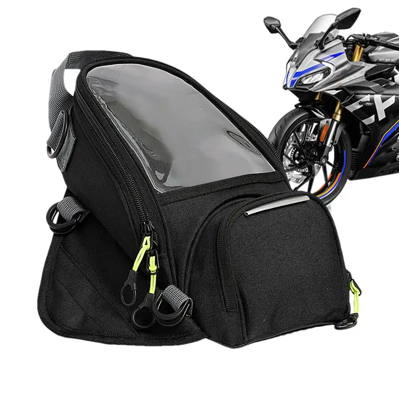 Magnetic Motorcycle Waterproof Bag Motorcycle Tank Bag Navigation Motorcycle Tank Backpack with Transparent Cell Phone Pocket