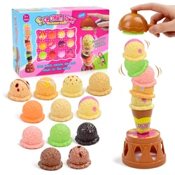 Kids' Ice Cream Stacking Game - Pretend Play Kitchen Toy (1 box)