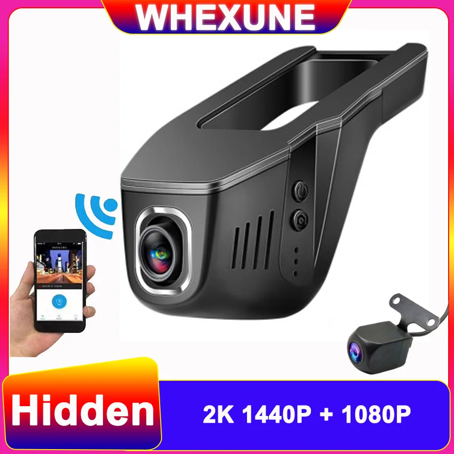 

WHEXUNE Novatek 96675 WiFi Car DVR 2K 1440P Dash Cam Dashboard Camera Car Video Recorder Video Surveillance Videcam Night Vision