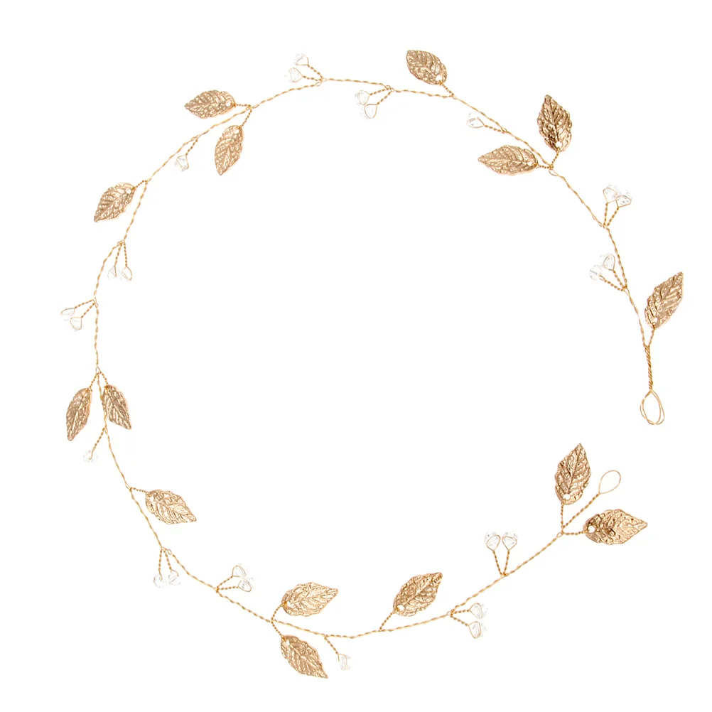 

Leaf Soft Chain Headband Handwork Wedding Headwear Bridal Headdress Hair Pin Wreath Pin Manual Alloy Garland