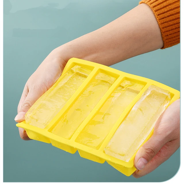 Long Ice Cube Tray Reusable Silicone Ice Cube Molds BPA Free Ice