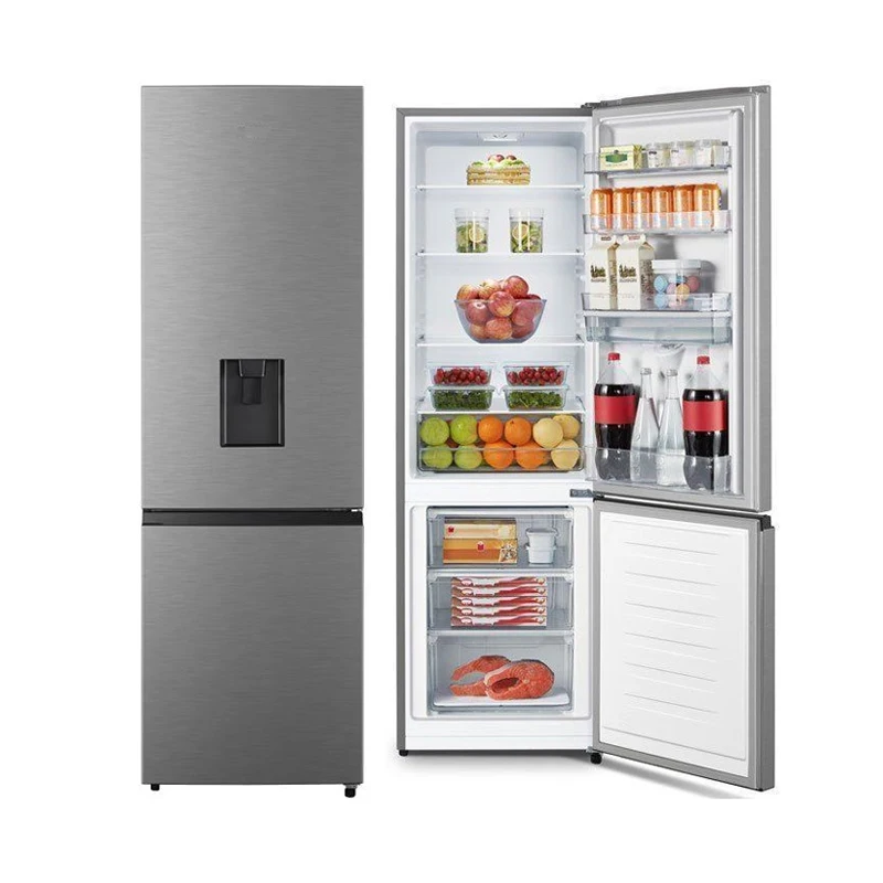 Sam sung bottom freezer with water dispenser stainless steel free standing BCD-321 air cooled two doors refrigerator cheap price