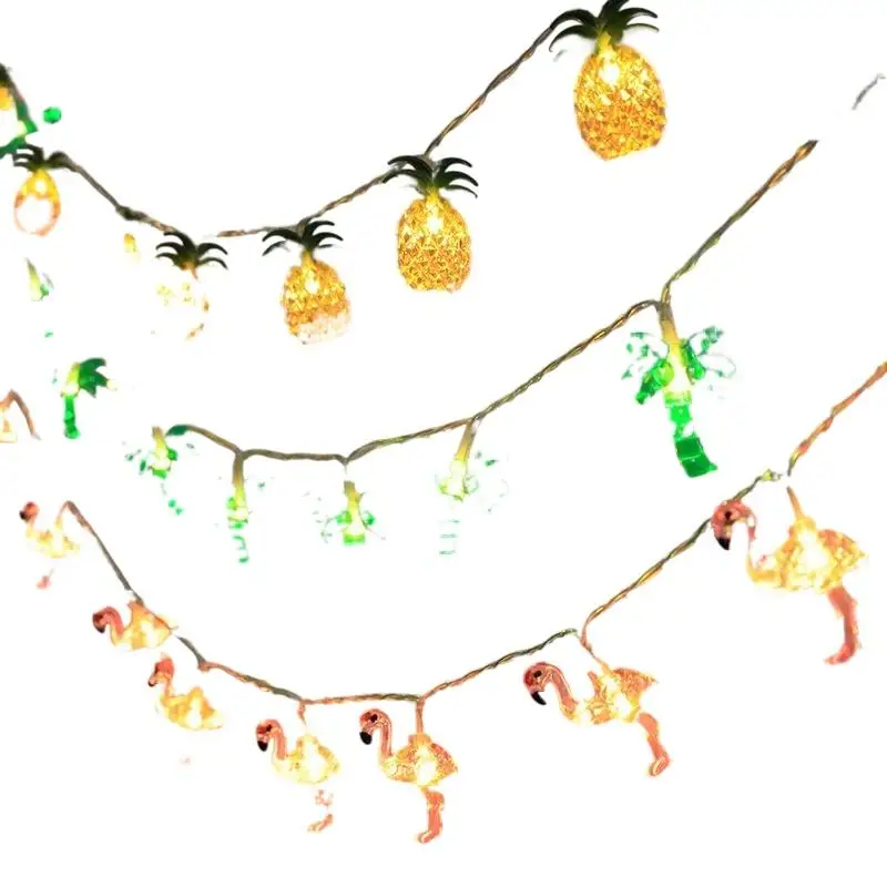 Tropical Palm Tree LED Fairy String Lights for Beach and Outdoor Party Decor